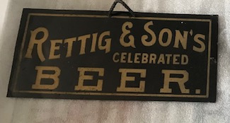 Retting and Son's Beer Sign